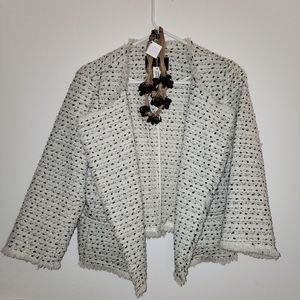 NWOT Fuzzy Tweed Blazer